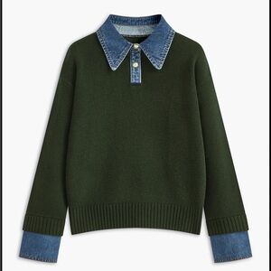 NWT Commense 2 in 1 Panel Lapel Sweater
